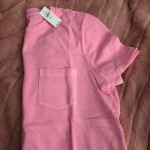 Pink ss pocket tee, Gap, L Tall, NWT